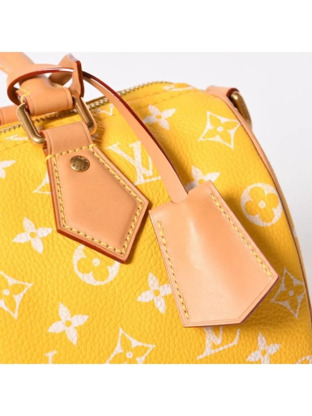 Louis Vuitton Speedy P9 Bandouliere 25 Boston Bag Yellow White